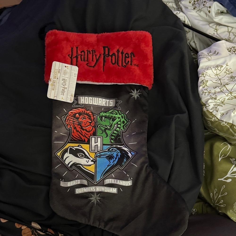 Warner Bros. Harry Potter Red and Black Holiday Stocking